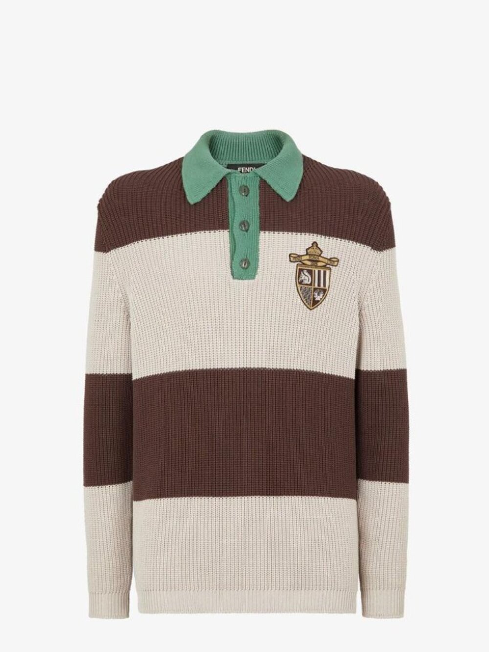 Fendi Cotton Knitted Polo Tag Size 48 Men